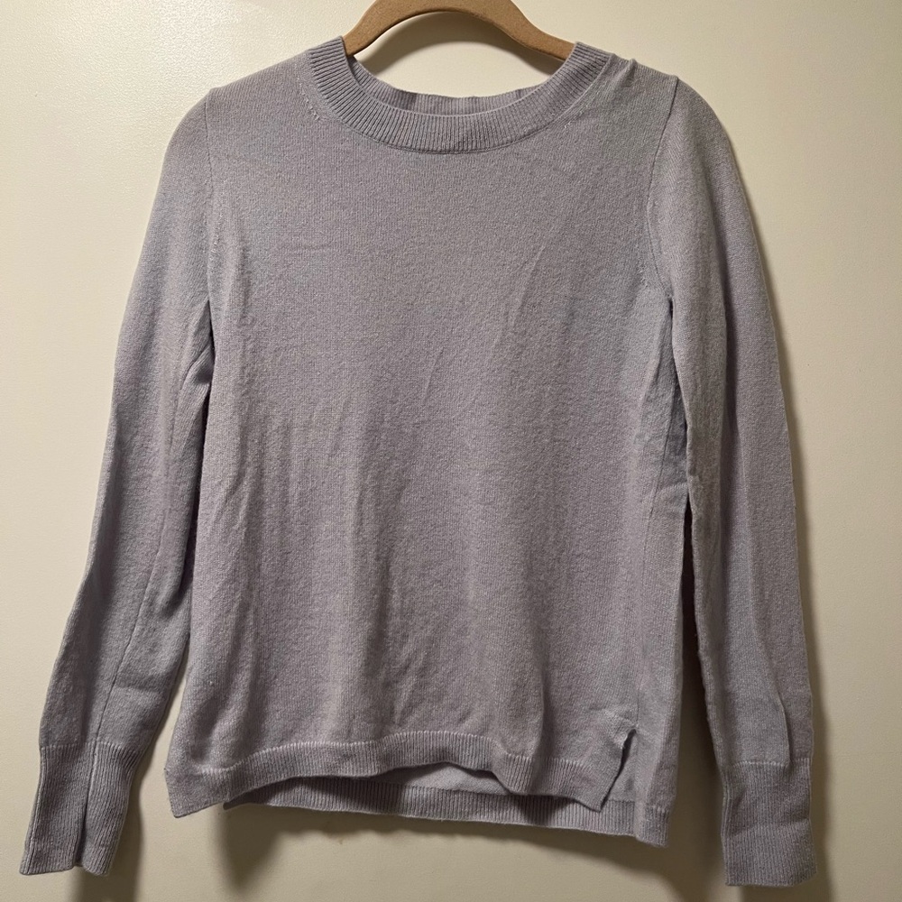 J. Crew Cashmere Light Blue Long Sleeve Sweater